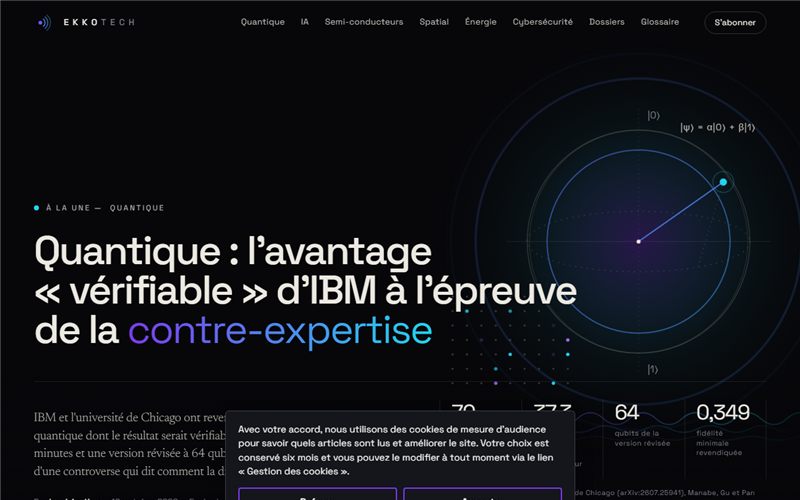 Aperçu du site EkkoTech