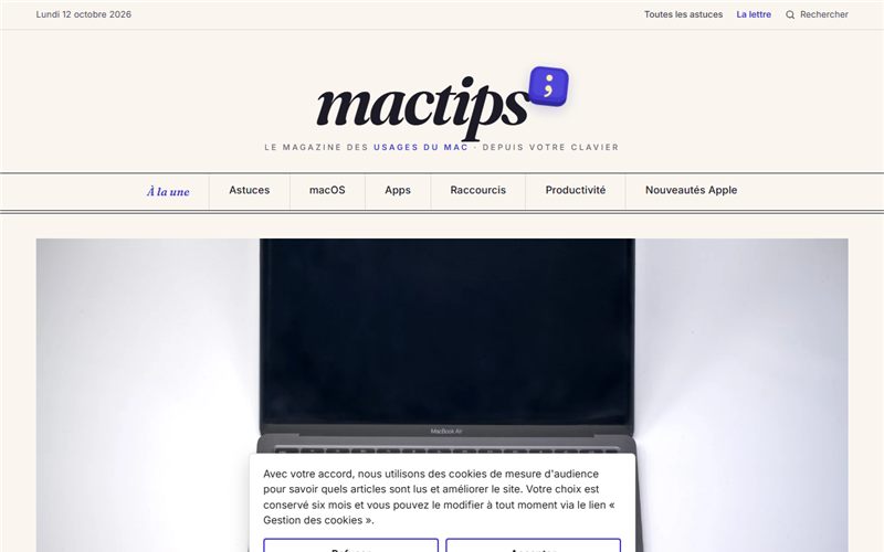 Aperçu du site MacTips